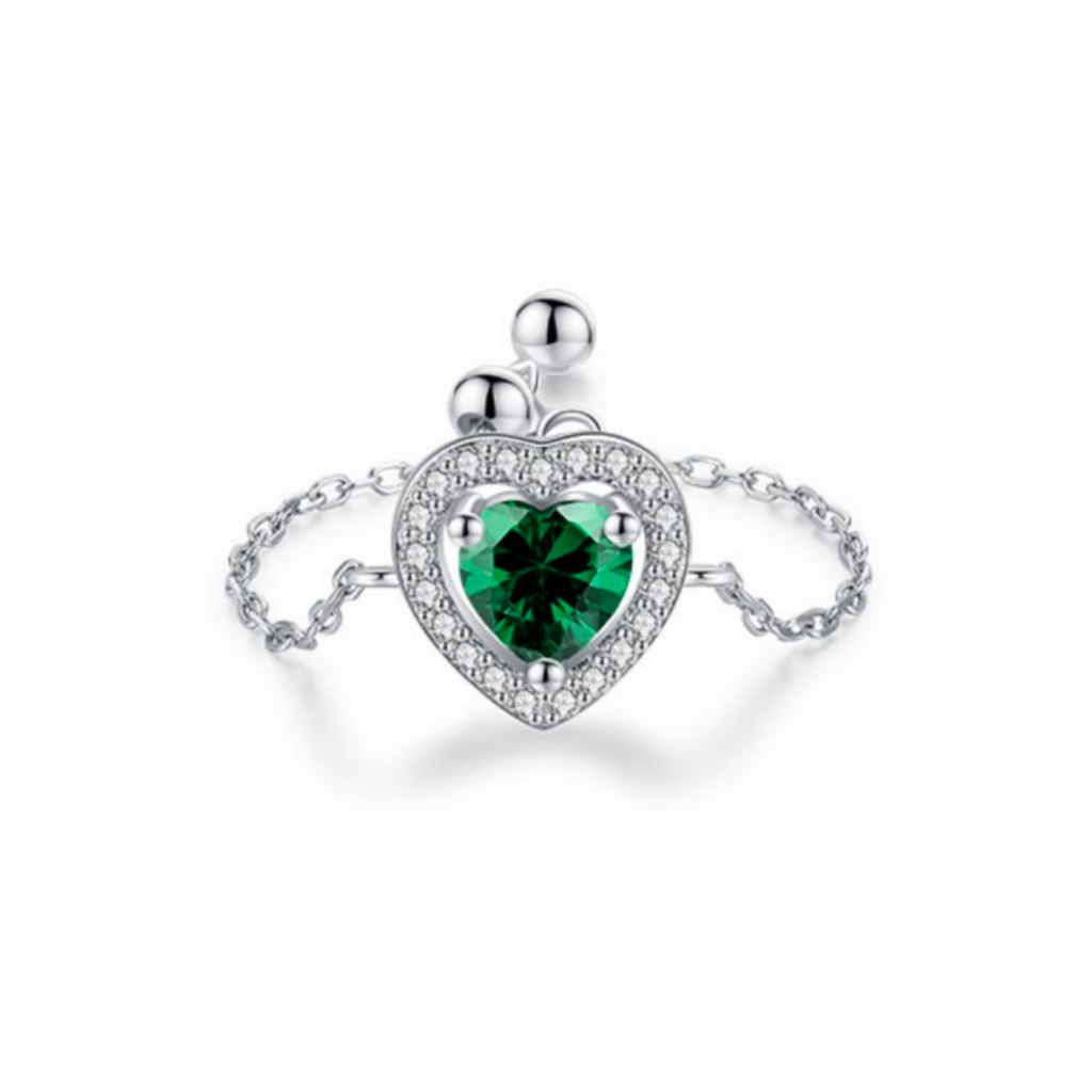 Jasmine Emerald - Chain Ring