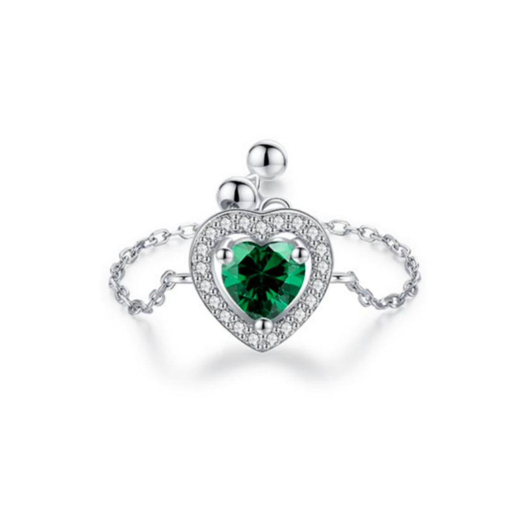 Jasmine Emerald - Chain Ring