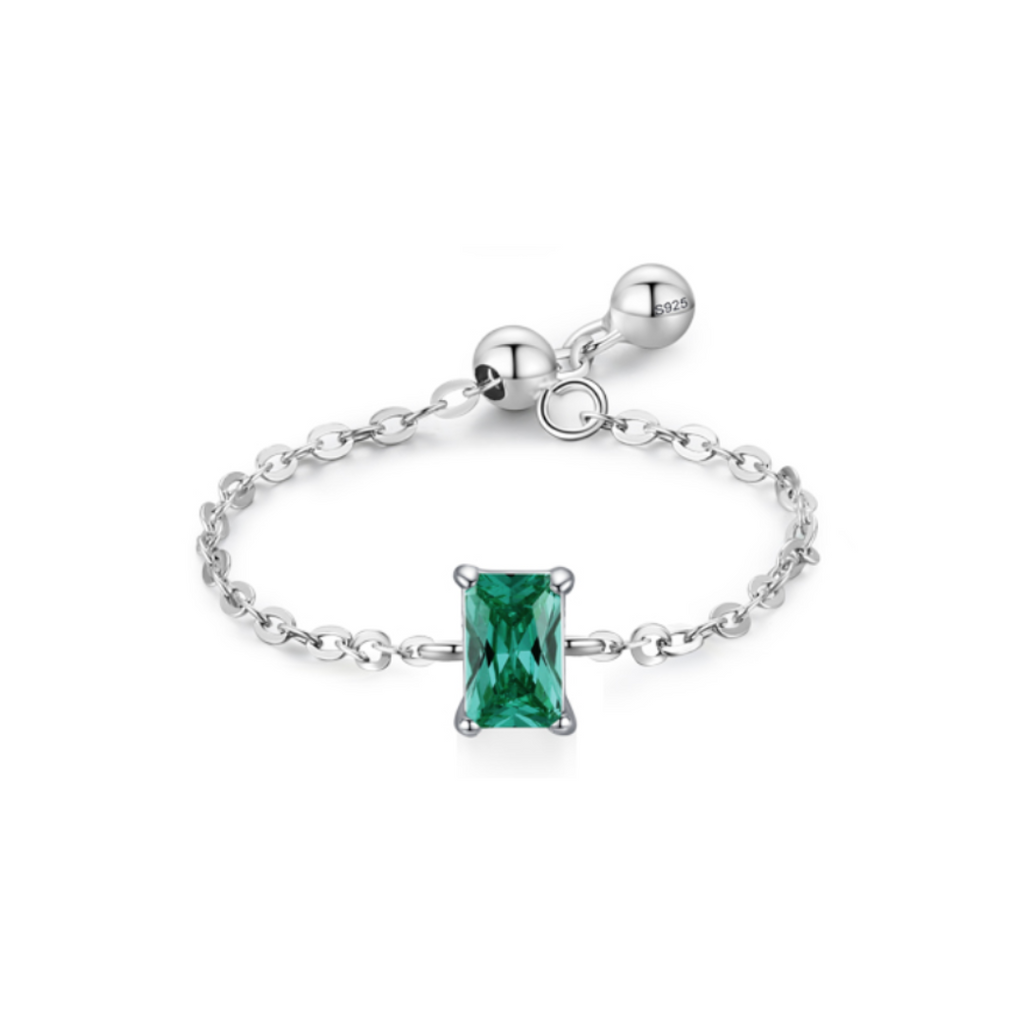 Magnetic Emerald - Chain Ring