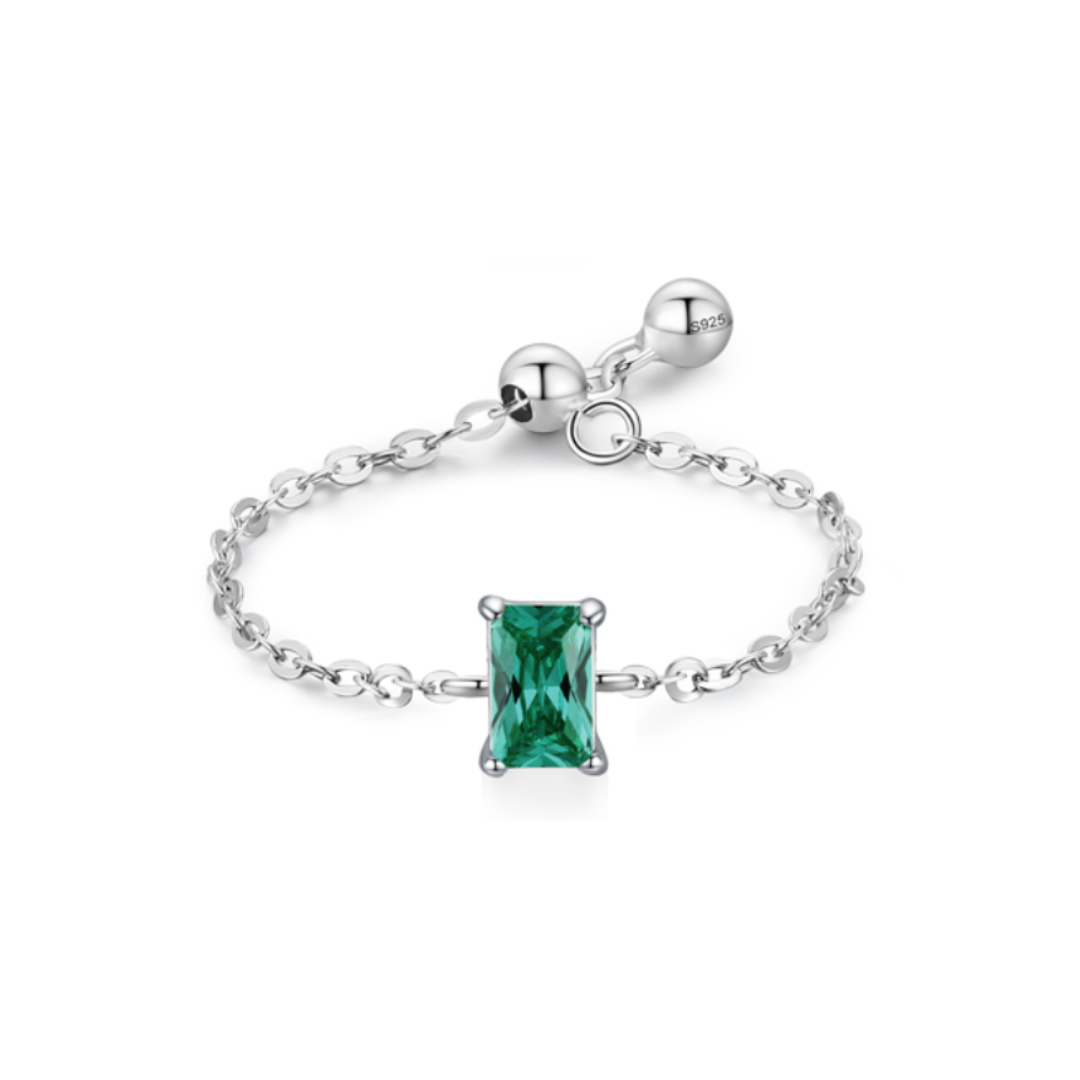 Magnetic Emerald - Chain Ring